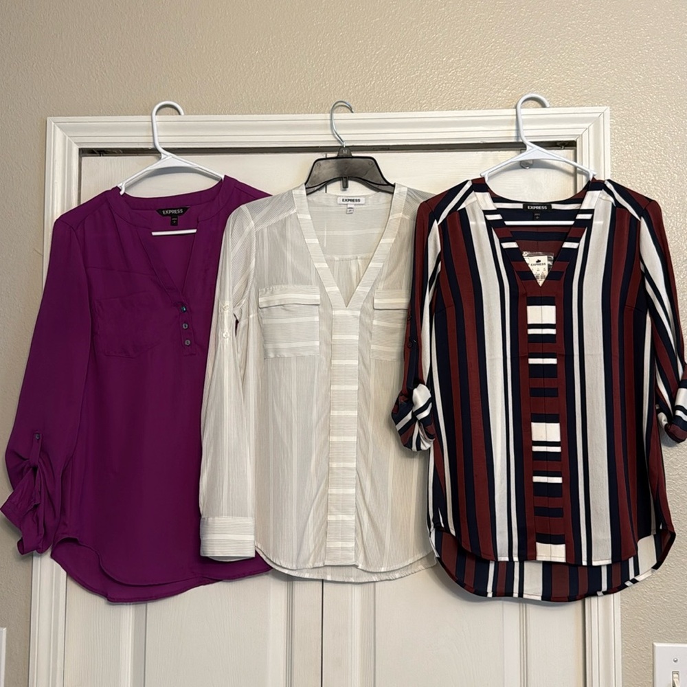 Lot of 3 Express Blouses Size Small